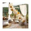 Beaumode Kit de guirnalda de globos blancos y dorados