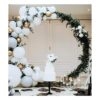 Beaumode Kit de guirnalda de globos blancos y dorados