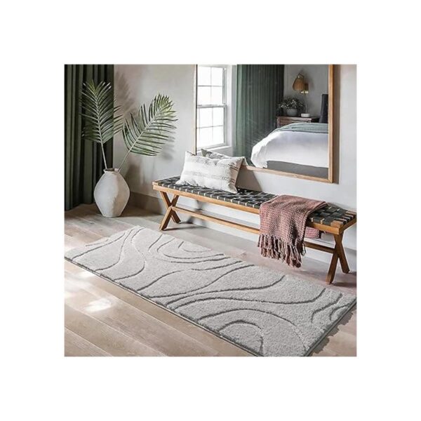 DEXDE Alfombra de baño de 24 x 60 pulgadas alfombra de_2