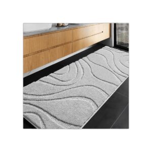 DEXDE Alfombra de baño de 24 x 60 pulgadas alfombra de_1