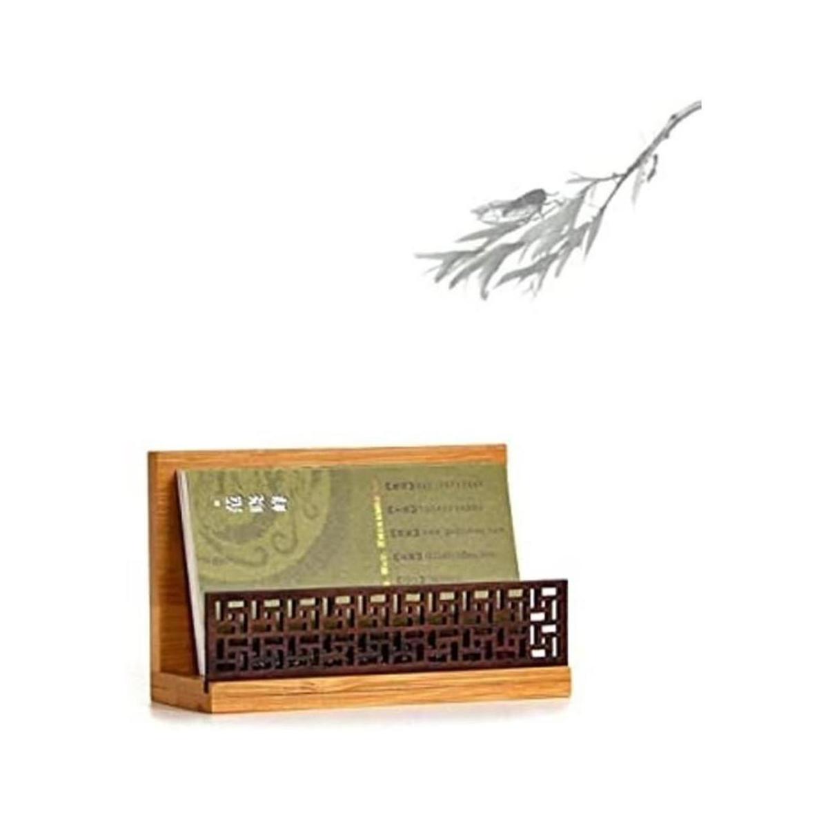 Szblaze Soporte para tarjetas de visita estilo japonés