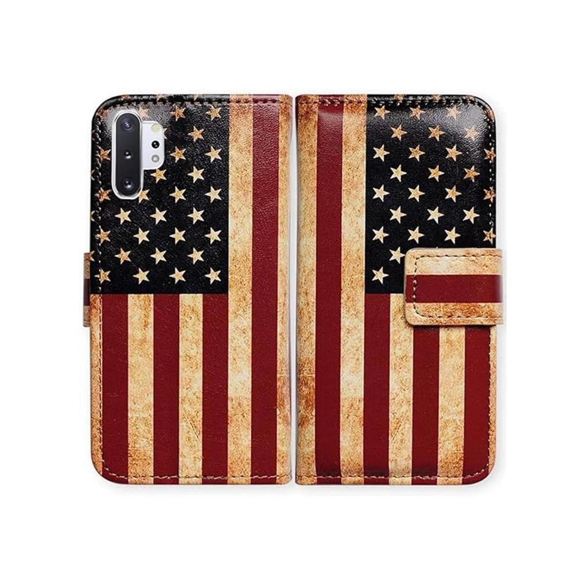 Bcov Funda para Galaxy Note 10 Plus funda de cuero con