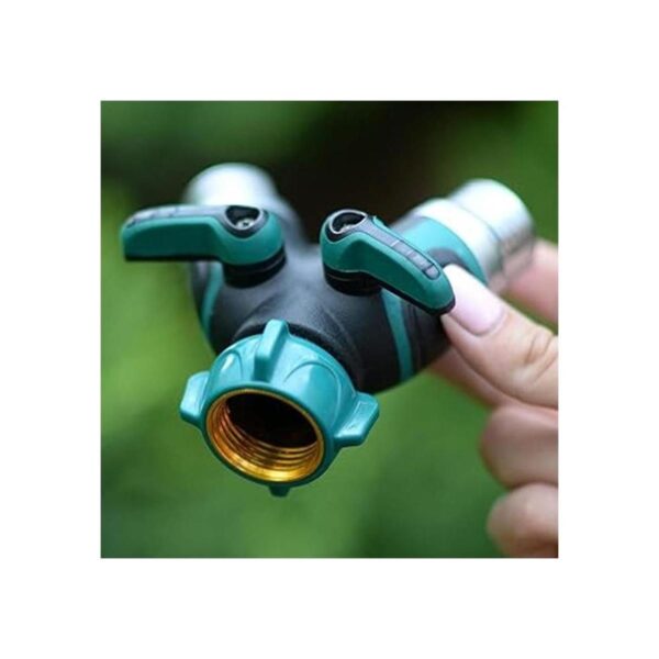 Riemex Divisor de manguera de jardín de metal mejorado