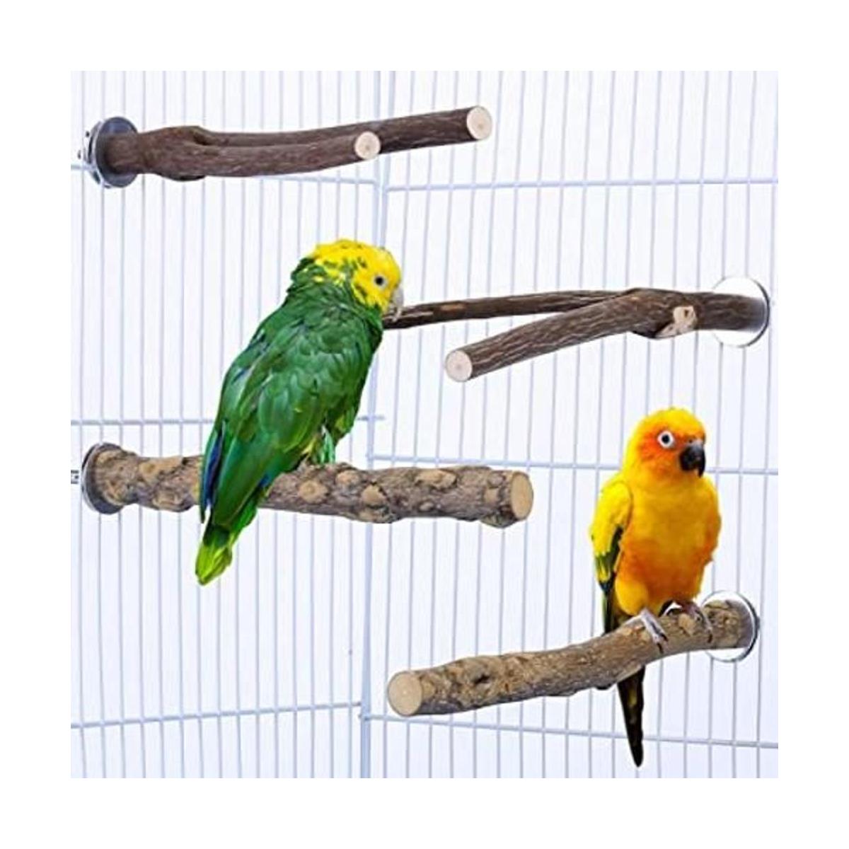 CozyCabin Soporte para percas de pájaros 4 piezas
