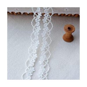 ToBeIT Borde de encaje blanco de 15 yardas borde de_1