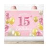 PAKBOOM Pancarta para 15 cumpleaños 15 decoraciones para_1