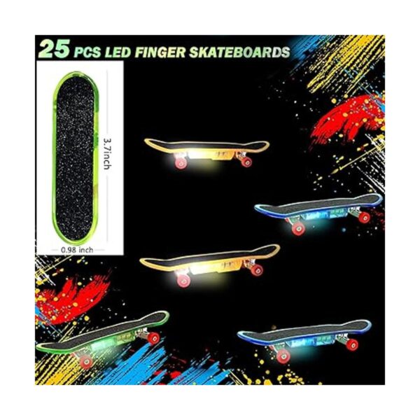 Mini juego de 25 patinetas de dedo para niños mini_2