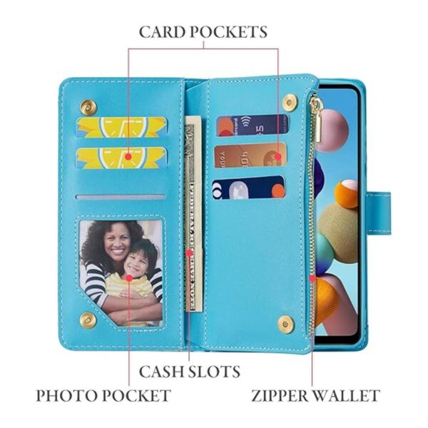 UEEBAI Funda tipo cartera para Samsung Galaxy S21 de piel_2