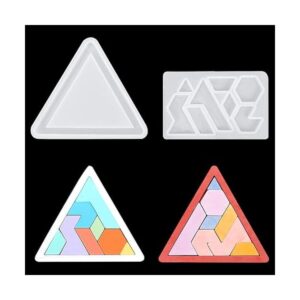 Koonafy 2 moldes de resina para rompecabezas moldes de_1
