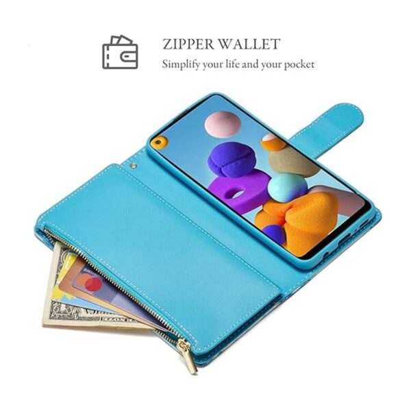 UEEBAI Funda tipo cartera para Samsung Galaxy S21 de piel_4