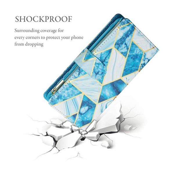 UEEBAI Funda tipo cartera para Samsung Galaxy S21 de piel_5
