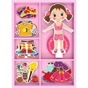 TOYSTERS Muñeca magnética de madera para disfraz juguete