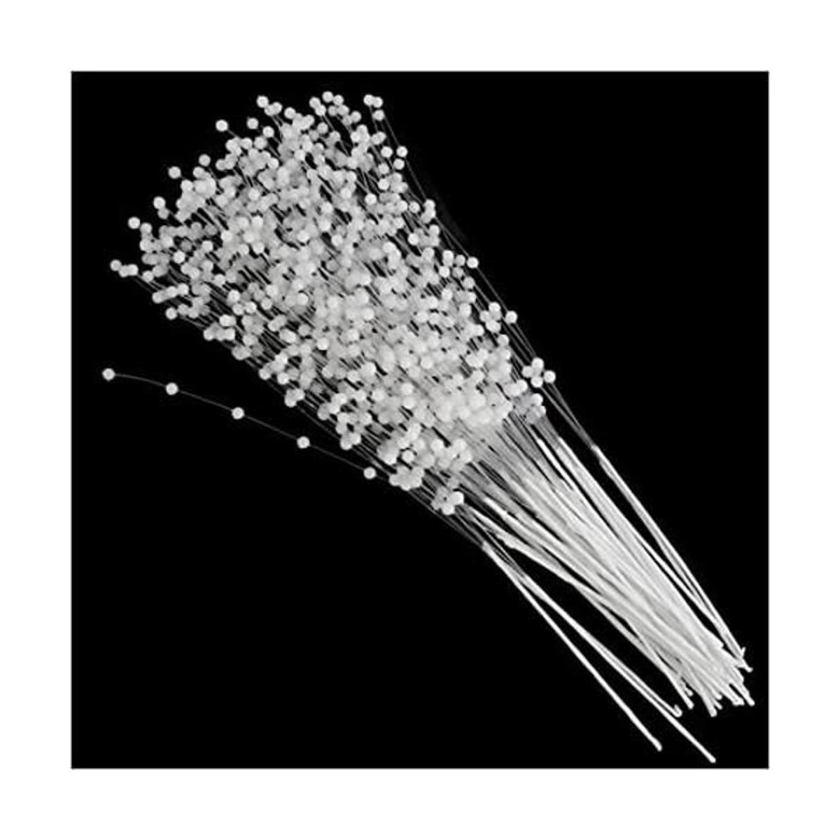 SQXBK 50 guirnaldas de perlas blancas de 0.157 in con