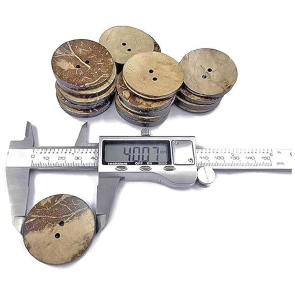 Amornphan 20 botones de madera natural de 1.4 in 1.575 in