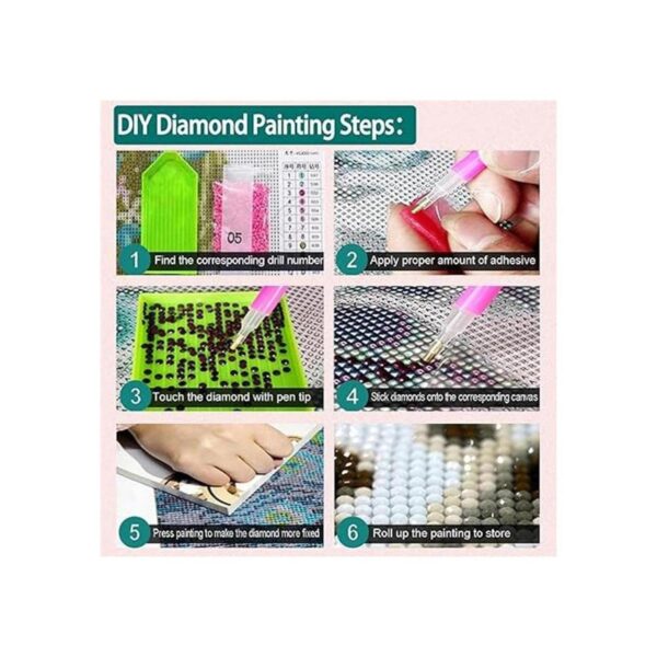 Zimal 2019 Pintura de diamante 5D para baño decoración