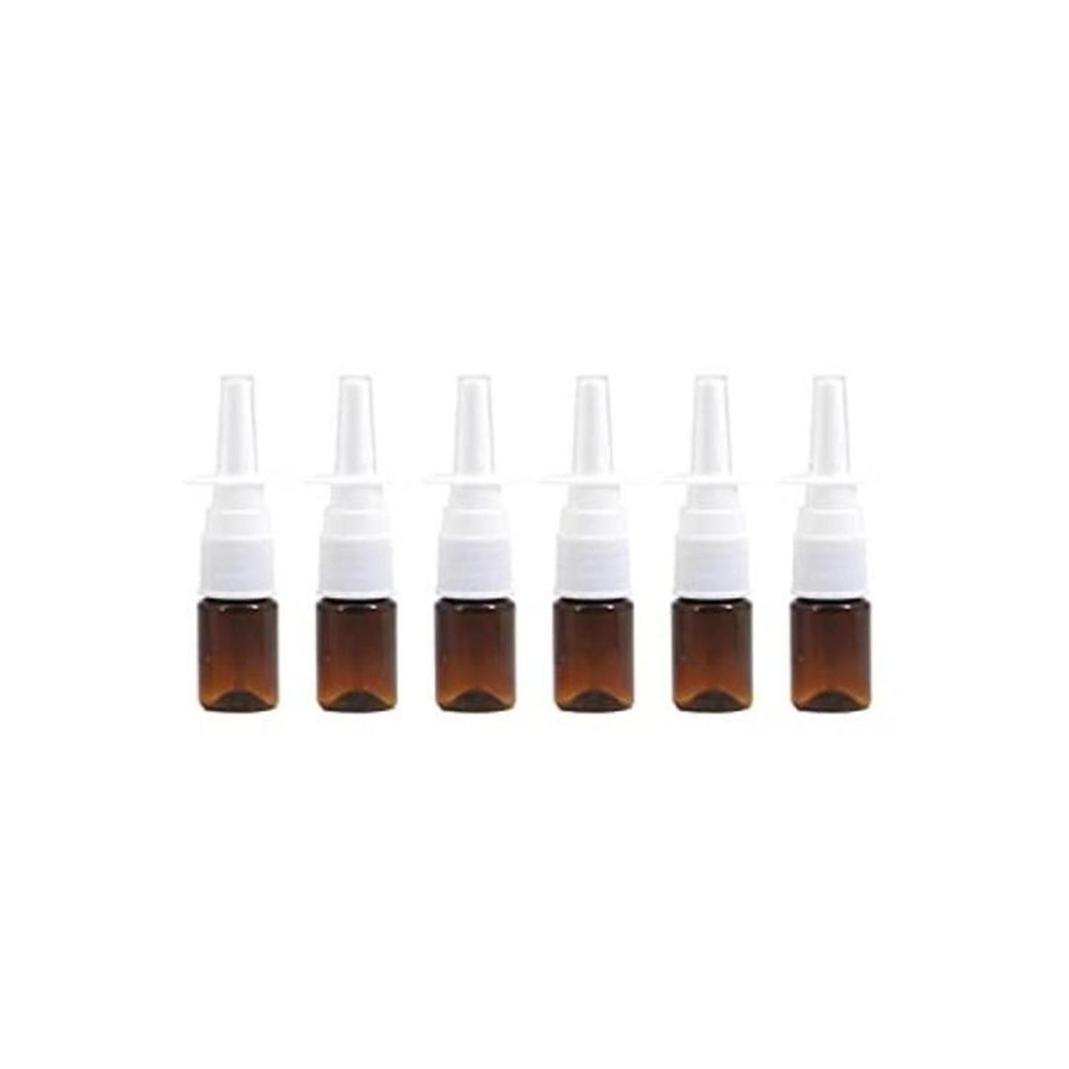 6 botellas de plástico vacías de 0.2 fl oz de aerosol