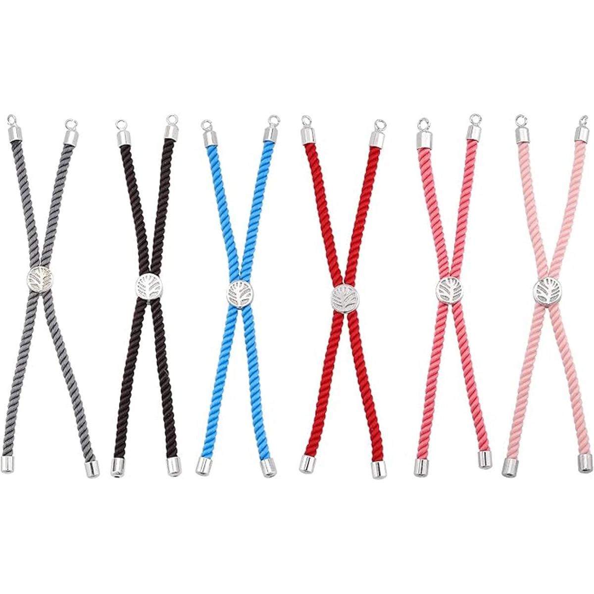 PandaHall 6 hebras de 6 colores ajustables de nailon para