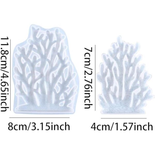 FineInno 2 moldes de resina de silicona para resina de