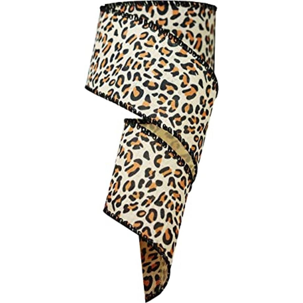 Cinta de leopardo con alambre cinta de estampado de