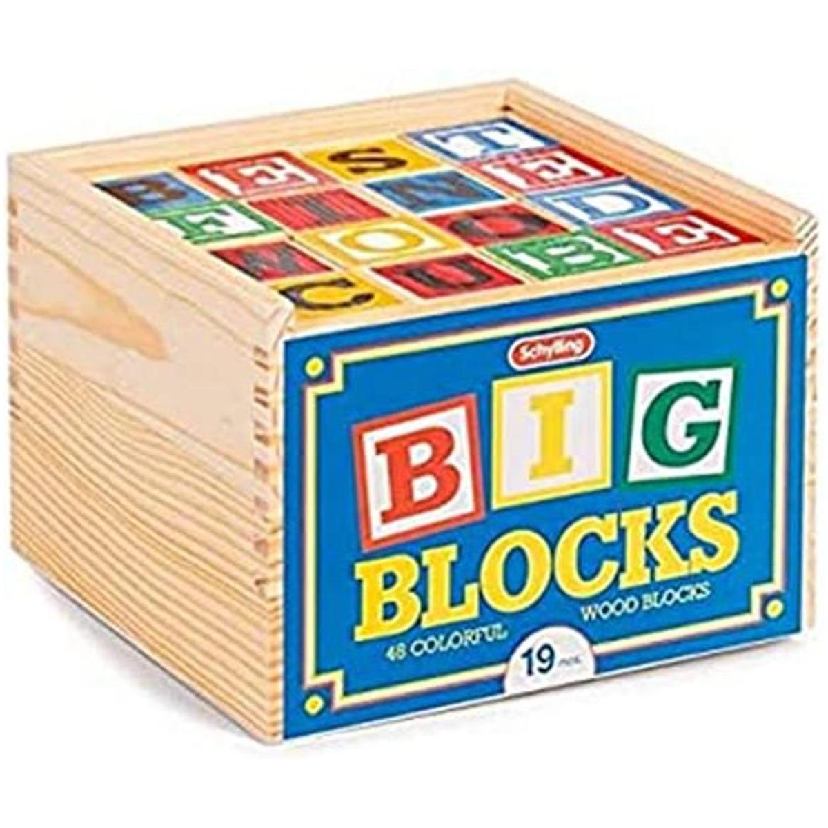 Bloques de madera ABC Schylling de tamaño grande. L