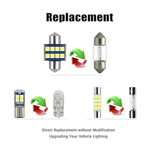 EBAIFUN Kit de 10 luces LED blancas para interiores_2