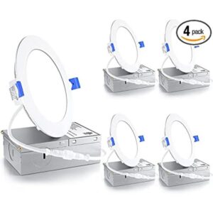Ensenior Paquete de 4 luces LED de techo empotrables_1