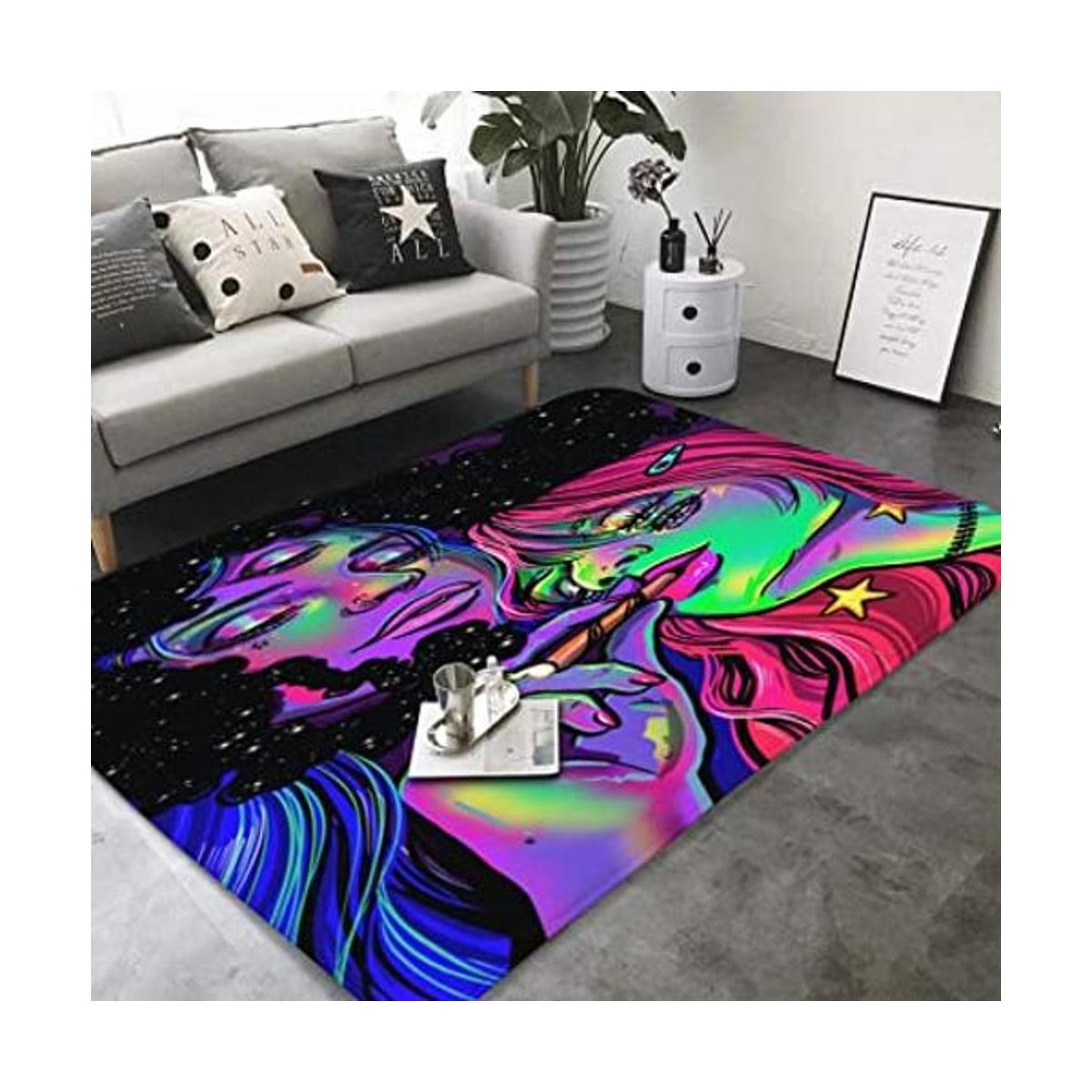 Alfombra moderna de 3 x 5 pies súper suave para