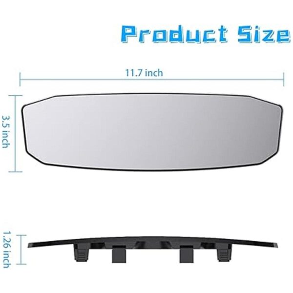 Ajxn Espejo retrovisor grande de 12 pulgadas espejo_2