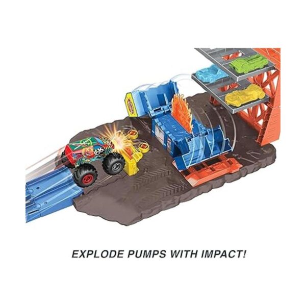 Hot Wheels Monster Trucks set de juego con Derby de_3