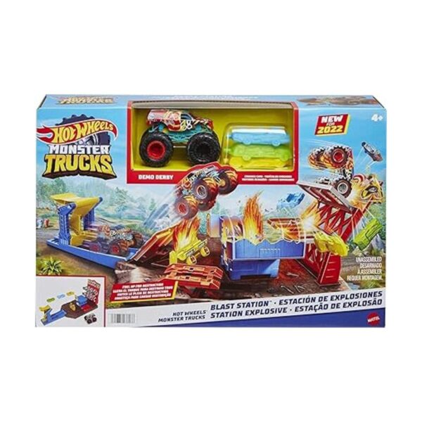 Hot Wheels Monster Trucks set de juego con Derby de_6