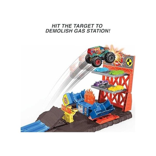 Hot Wheels Monster Trucks set de juego con Derby de_5