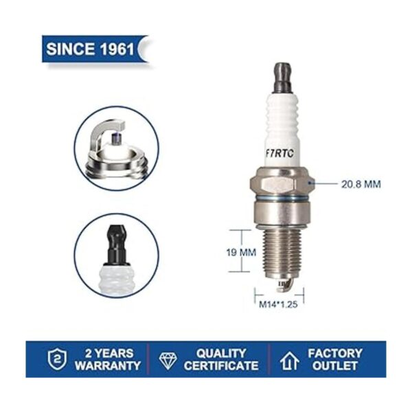 2PK TORCH F7RTC Bujía de repuesto para NGK 5534BPR7ES_2
