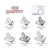 XINGYHENG 90pcs de acero inoxidable tipo R abrazadera de_5