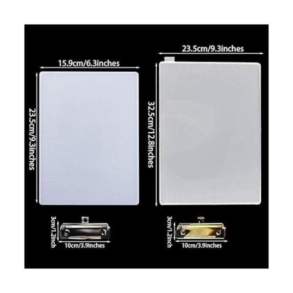 DIYBravo 2 moldes de resina para portapapeles con 2