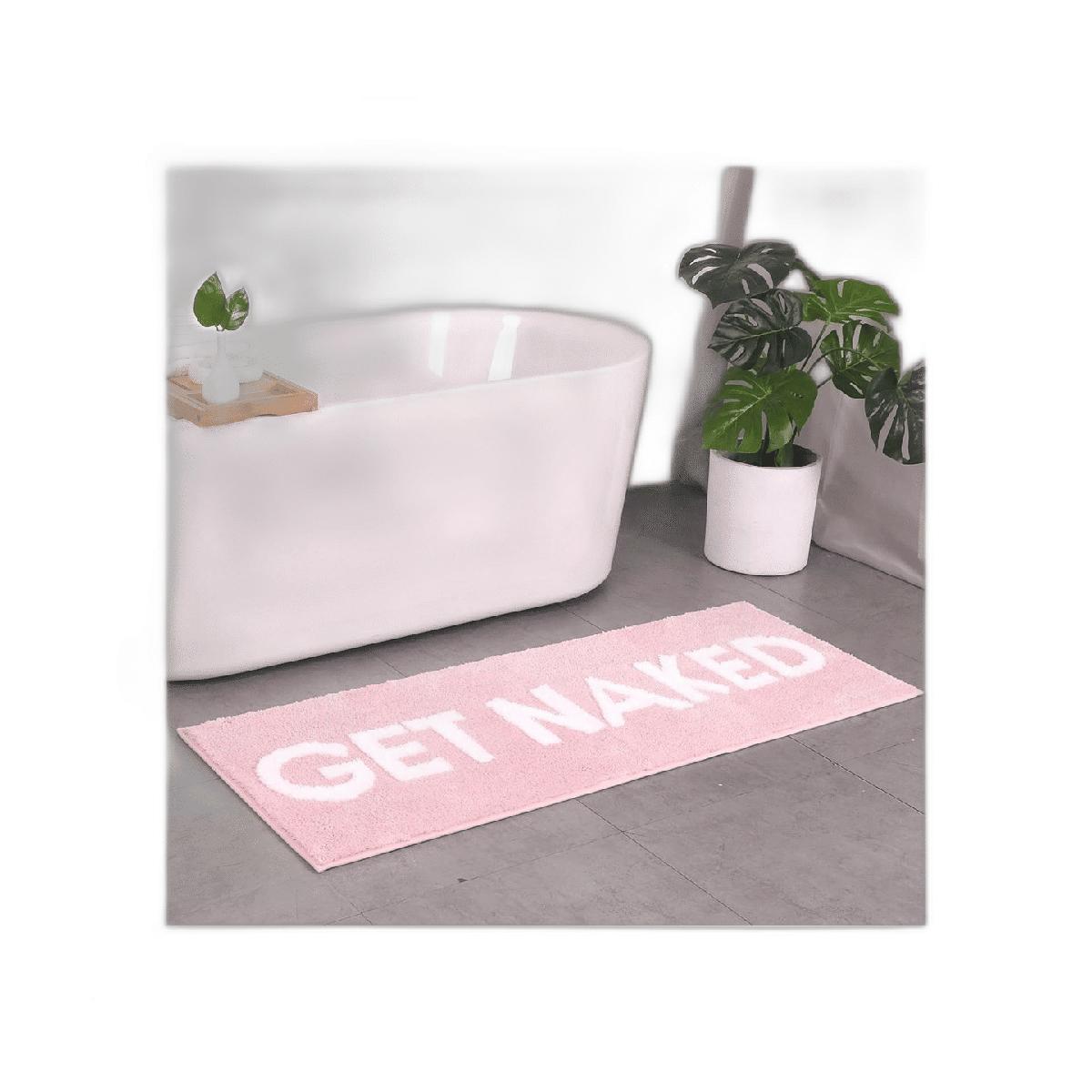 Alfombra de baño Get Naked Divertida decoración de baño