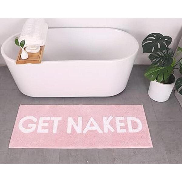 Alfombra de baño Get Naked Divertida decoración de baño_3