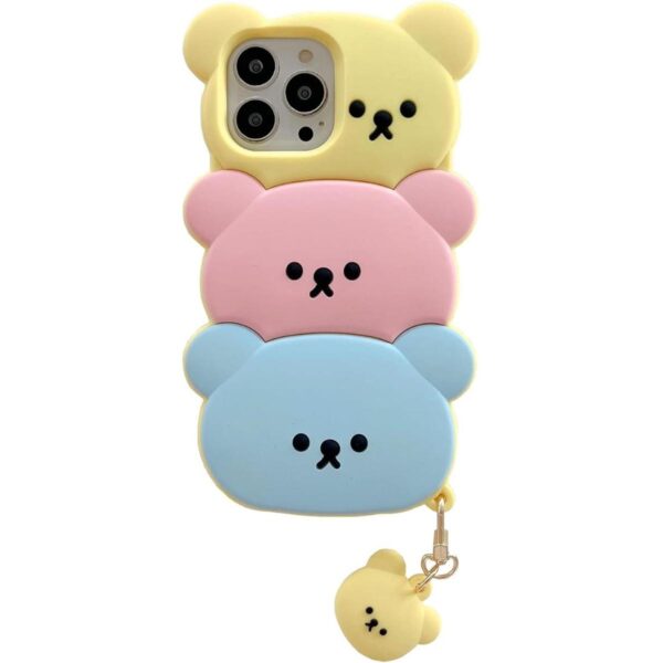 YAKVOOK Funda para iPhone 12 Pro Max Bear Funda Kawaii de_1