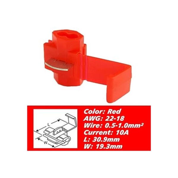 MUYI 100 piezas rojo eléctrico IDC 0.51.0mm conector de_2