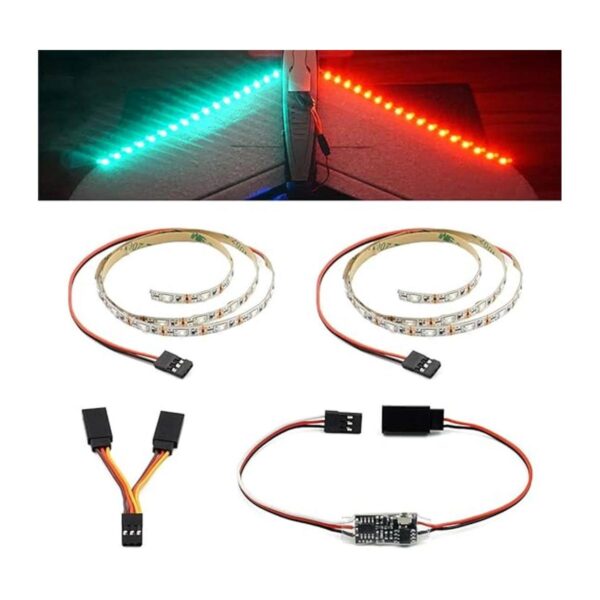 Elechawk tira de luz LED con control remoto para RC ala_1