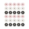 AUEAR 30 botones de costura de flores esmaltadas de metal