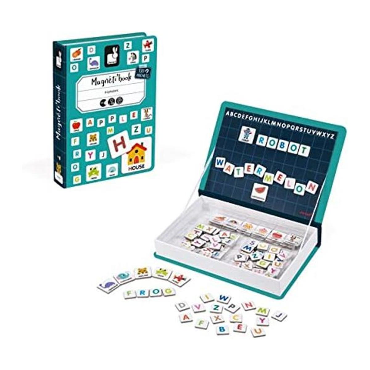 Janod MagnetiBook Juego de 143 piezas magnético de