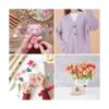 HOUSWEETY 200 botones de madera para coser botones de_6