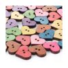 HOUSWEETY 200 botones de madera para coser botones de_3