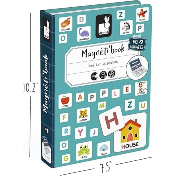 Janod MagnetiBook Juego de 143 piezas magnético de_5