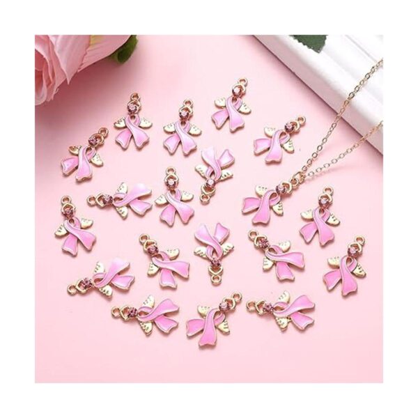 20 dijes de cinta rosa para concientización sobre el_2