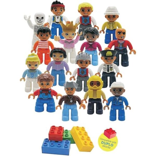 Kids Toys Bloques de juego de personas para preescolar_1