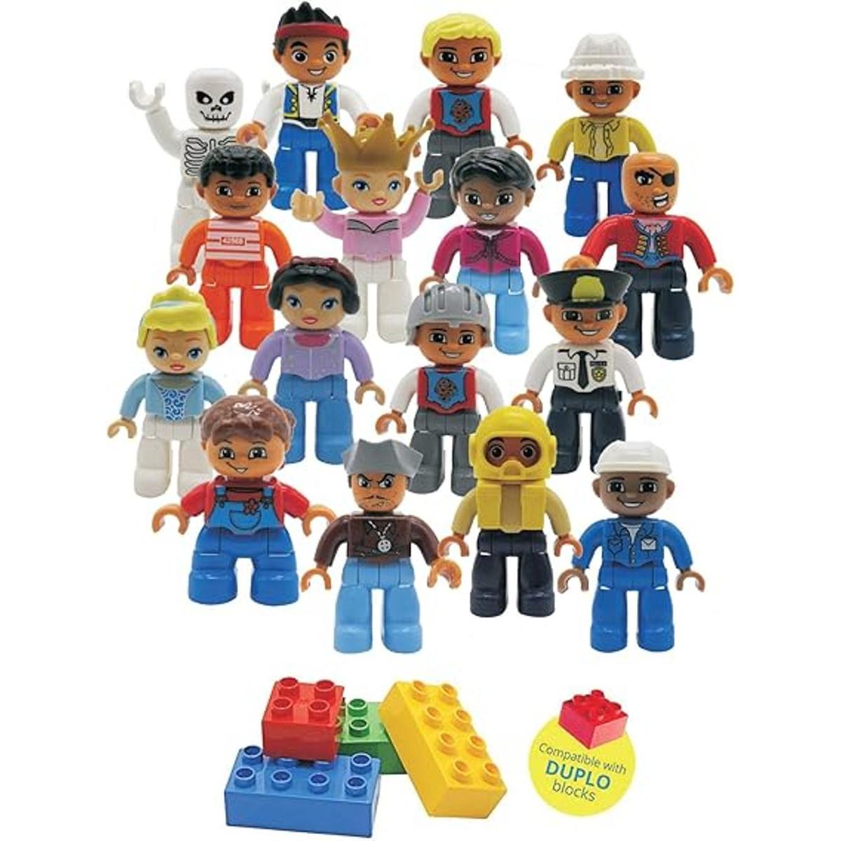 Kids Toys Bloques de juego de personas para preescolar