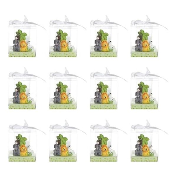 Lunaura Juego de 12 velas de safari selva animales regalos_2