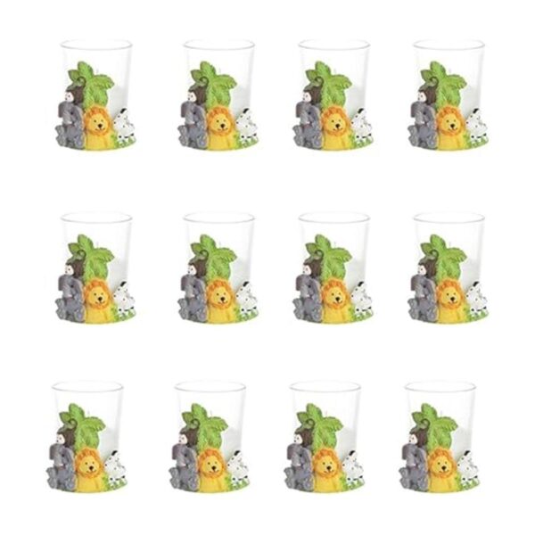 Lunaura Juego de 12 velas de safari selva animales regalos_3