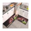 Juego de 2 alfombras de cocina de vino tinto 3D_2